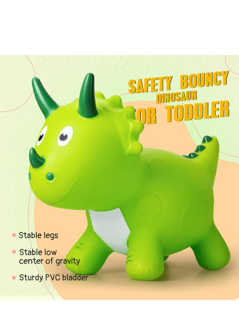 Y&D - Bouncy Horse for Toddler, Animal Hopper, Bouncing Dinosaur, Inflatable Toy,Inflatable Jumping Horse, Ride on Hopping Toy Kids with Pump - Image 1