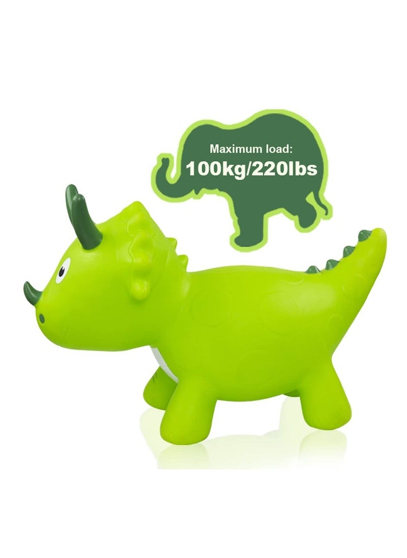 Y&D - Bouncy Horse for Toddler, Animal Hopper, Bouncing Dinosaur, Inflatable Toy,Inflatable Jumping Horse, Ride on Hopping Toy Kids with Pump - Image 1