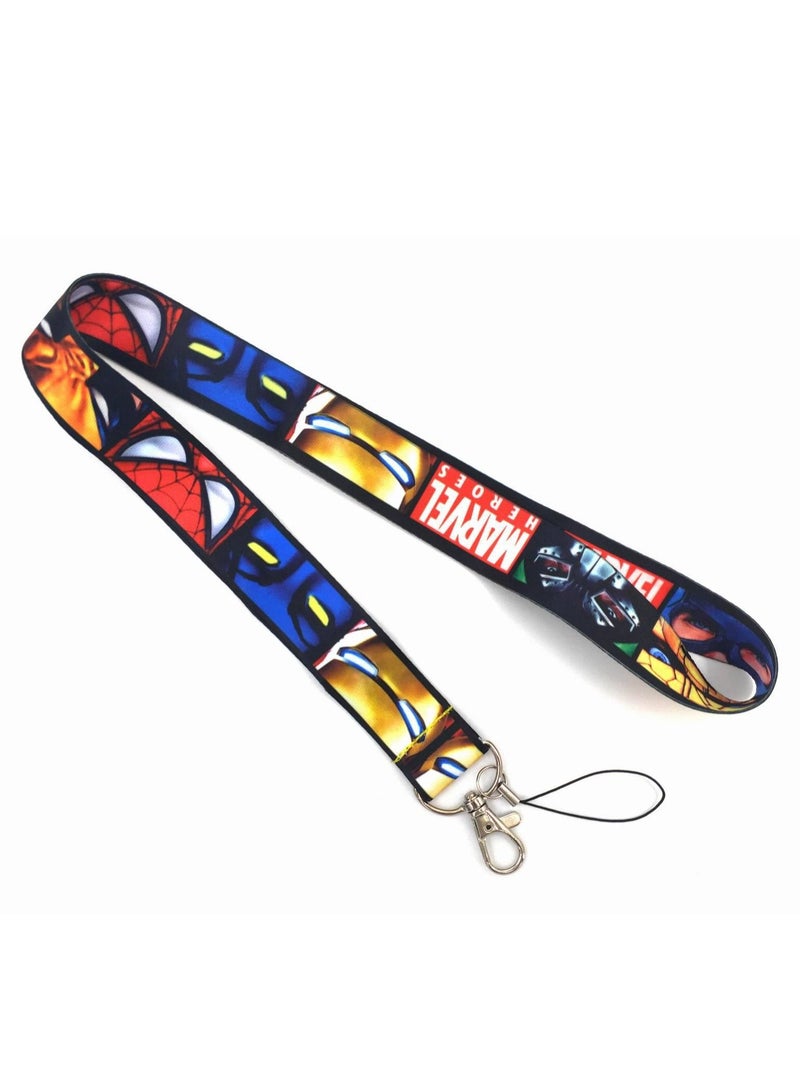 MARVEL Spiderman Lanyard Neck Strap For Mobile And ID Card Multicolour - Image 2