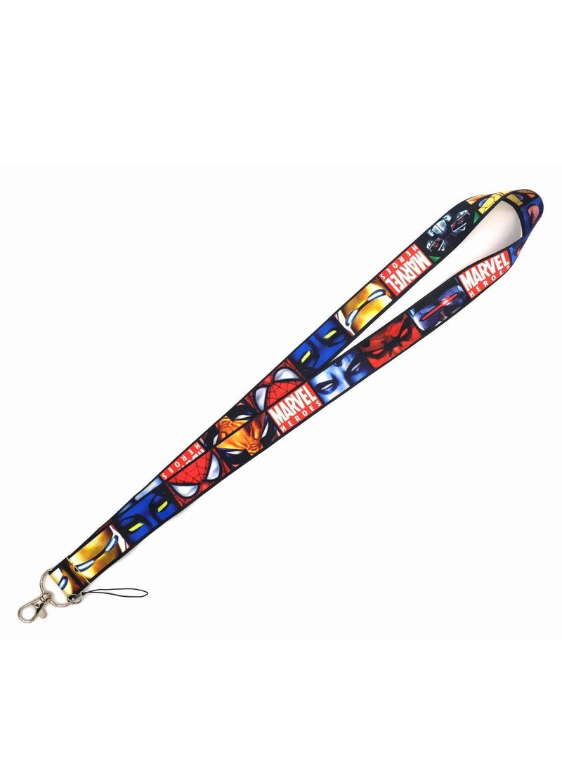 MARVEL Spiderman Lanyard Neck Strap For Mobile And ID Card Multicolour - Image 1