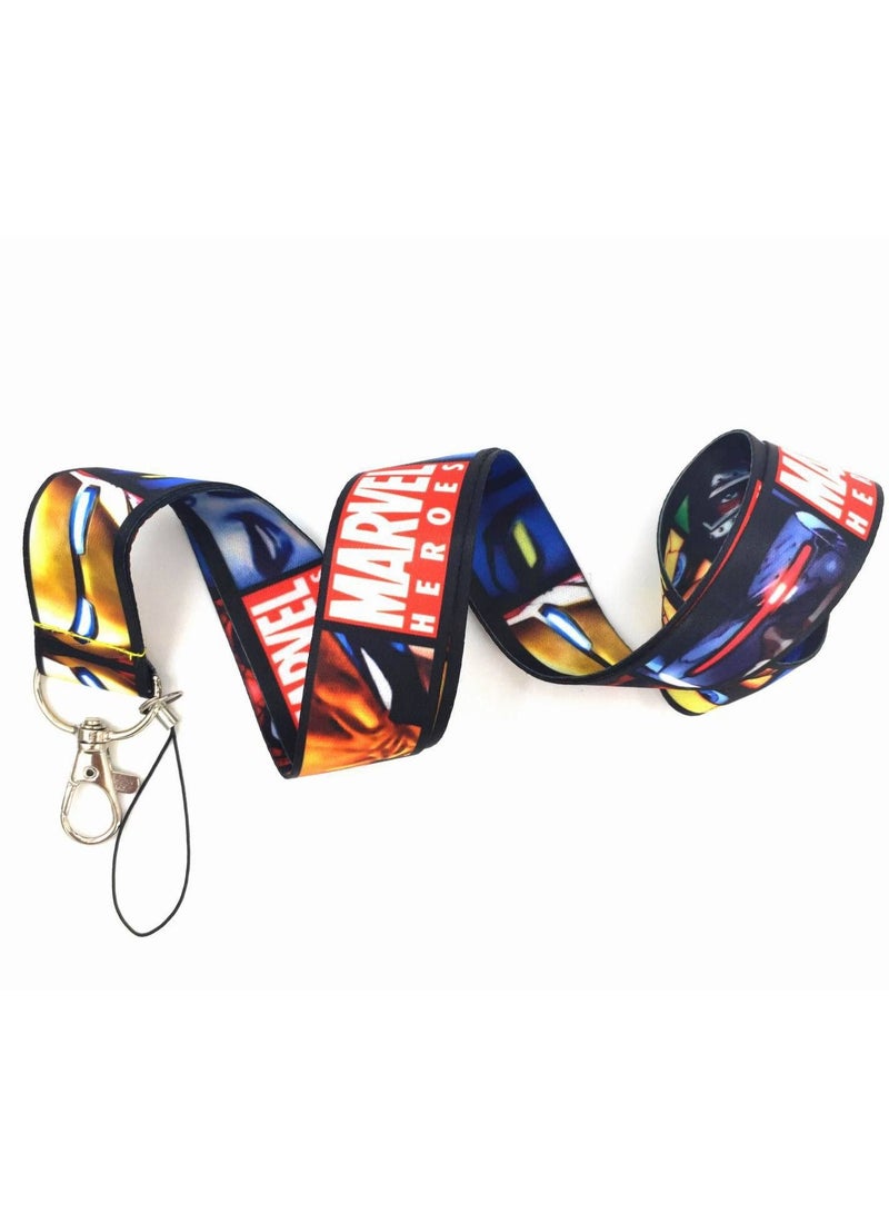 MARVEL Spiderman Lanyard Neck Strap For Mobile And ID Card Multicolour - Image 3