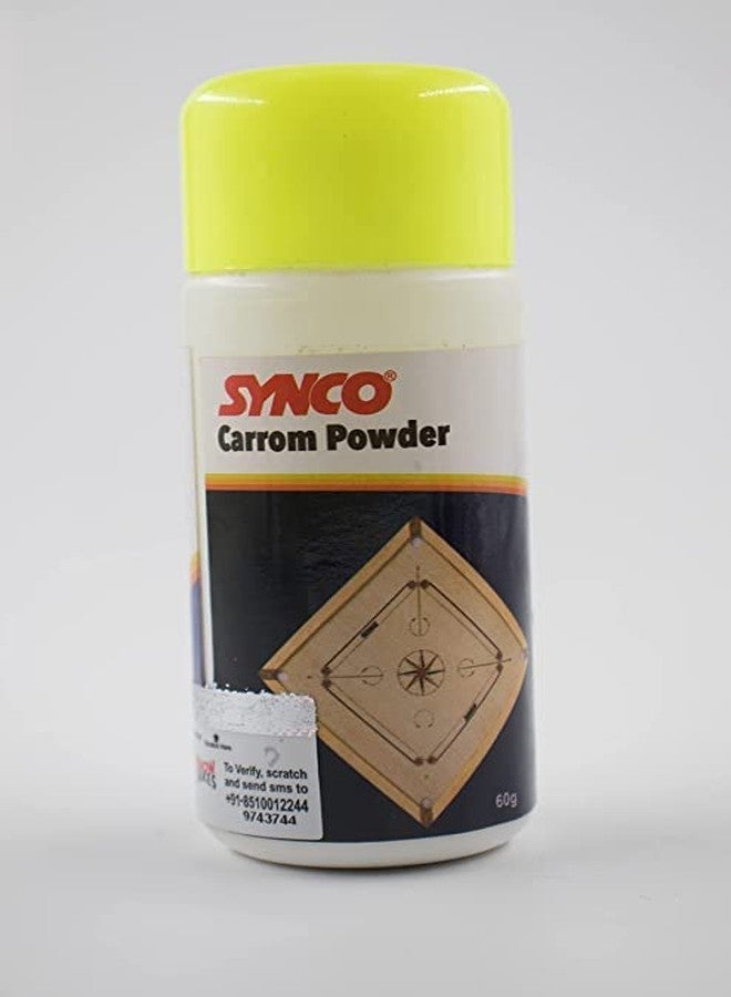Synco Carrom Board Powder (Potato Starch Powder, Set of 2, 60grams Each) - Image 4