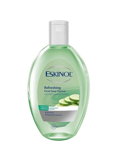 Eskinol Deep Facial Cleanser with Pure Cucumber Extract - 225 ml
