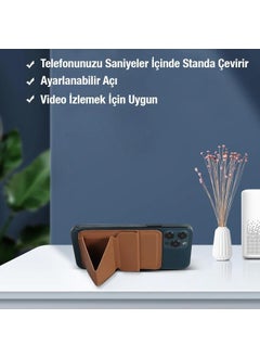 Polhammobile Polham Magsafe Wallet Case Card Holder with Stand for Iphone 12,13,14 Series, Ultra Thin Leather Magsafe  - Image 3