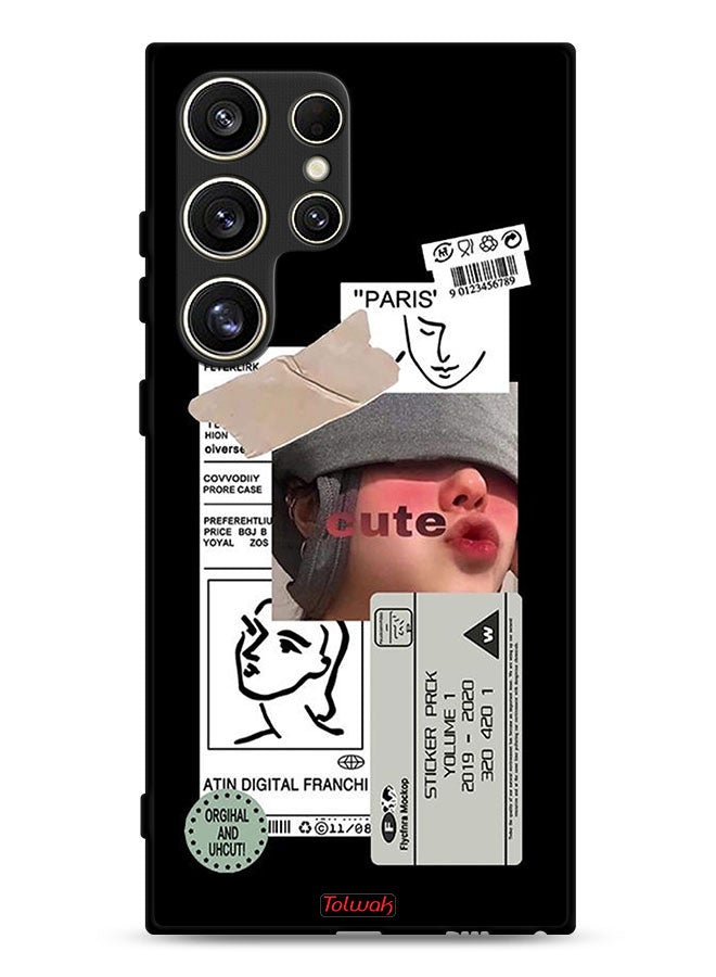 Tolwak Samsung Galaxy S24 Ultra 5G Protective Case Cover Cute Sticker - Image 1