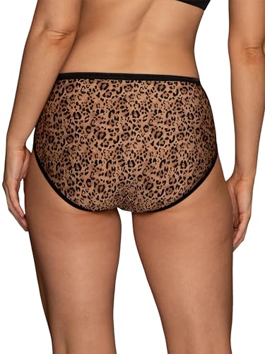 Vanity Fair Women's Illumination Hi Cut Panty 13108, Toffee Leopard Print, Large/7 - Image 3