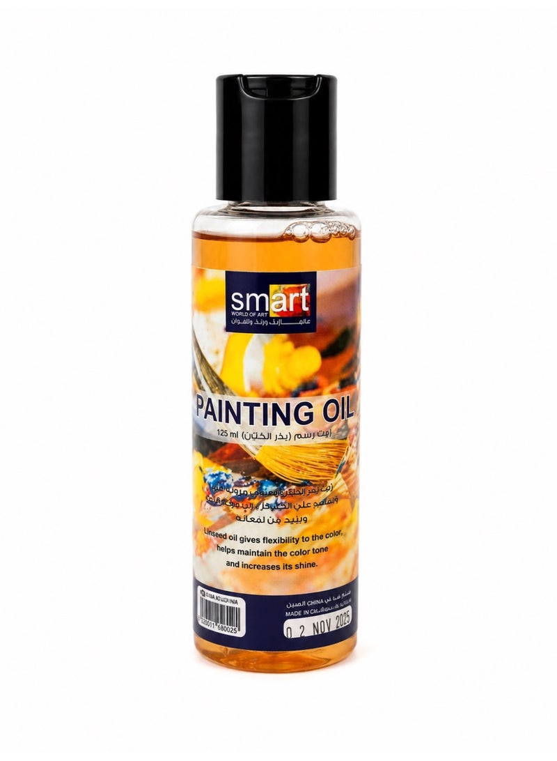 Smart World of Art Oil for Painting, 125ml - Orange - Image 1