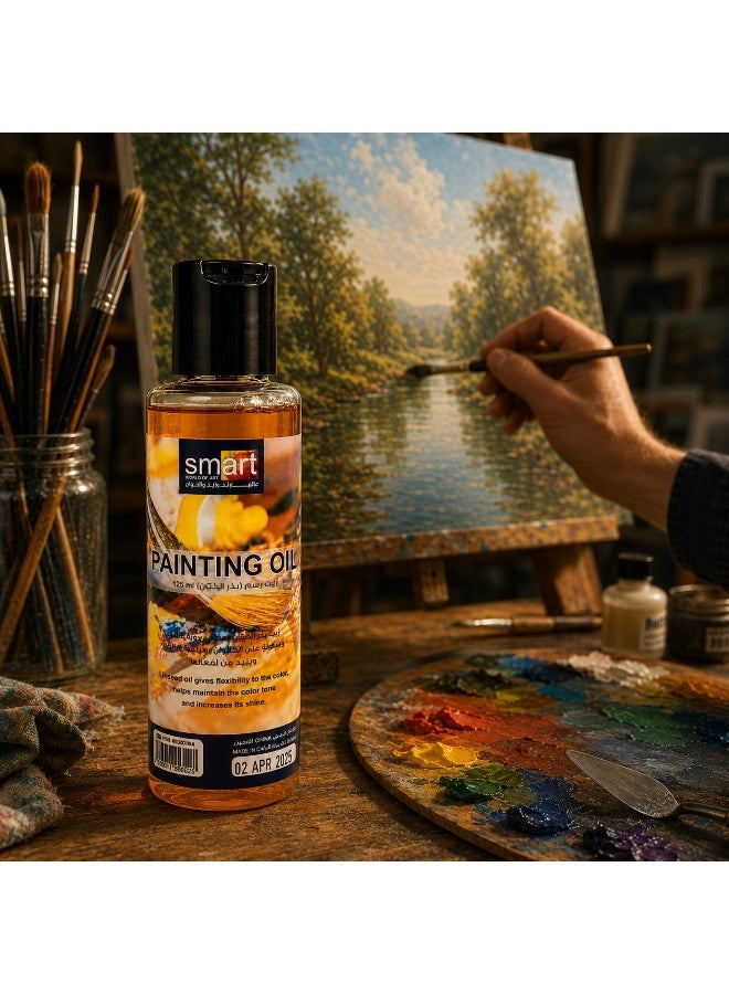 Smart World of Art Oil for Painting, 125ml - Orange - Image 2