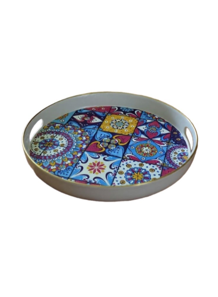 صينية شاي وعصير دائريه  من البلاستيك - Image 3