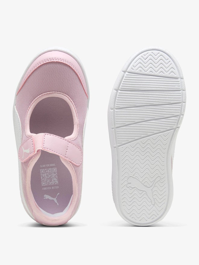 PUMA Courtflex V3 Li V PS Rose Mauve-Sneakers - Image 4