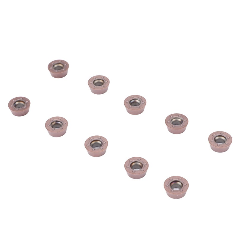 10Pcs Round Turning Inserts Indexable Coated Carbide Inserts CNC Cutting Milling Tools - Image 1