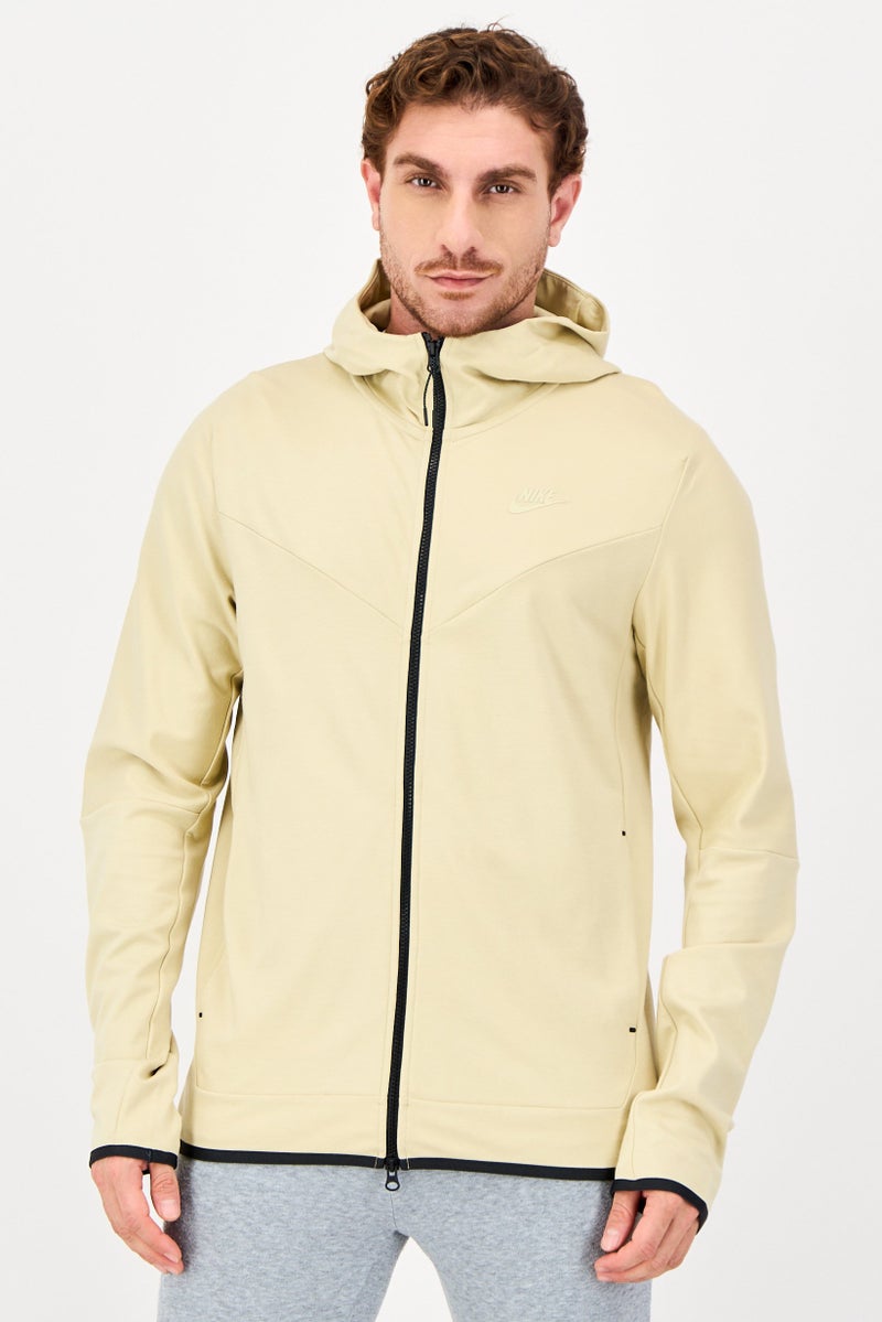 Nike Men Sportswear Fit Long Sleeve Outdoor Jacket, Pastel Yellow - Image 1