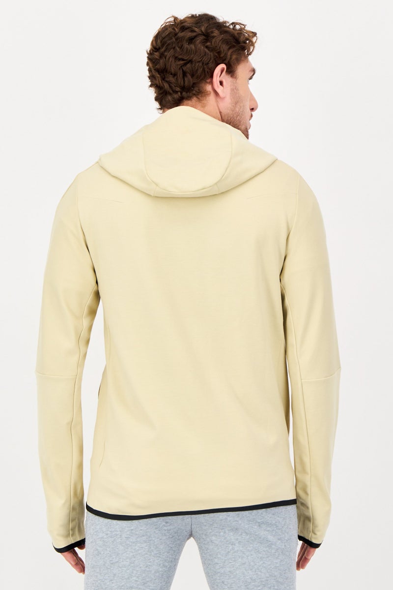 Nike Men Sportswear Fit Long Sleeve Outdoor Jacket, Pastel Yellow - Image 3