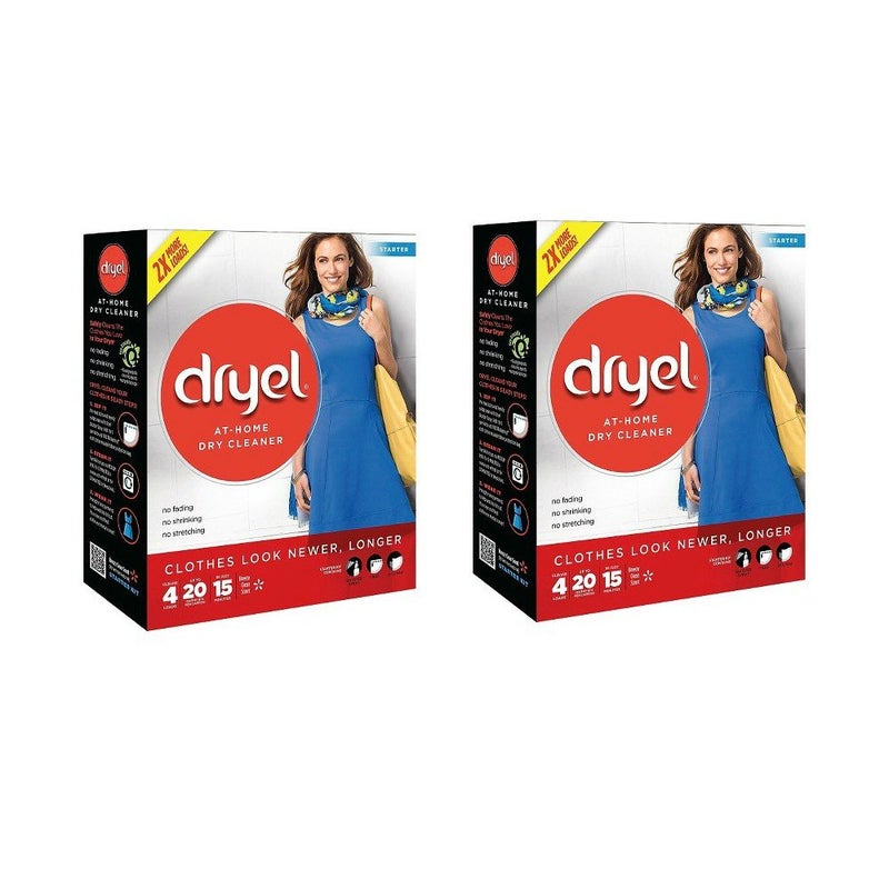 dryel Dryel At-Home Dry Cleaner Starter Kit 4 Loads (2-Pack)  - Image 1