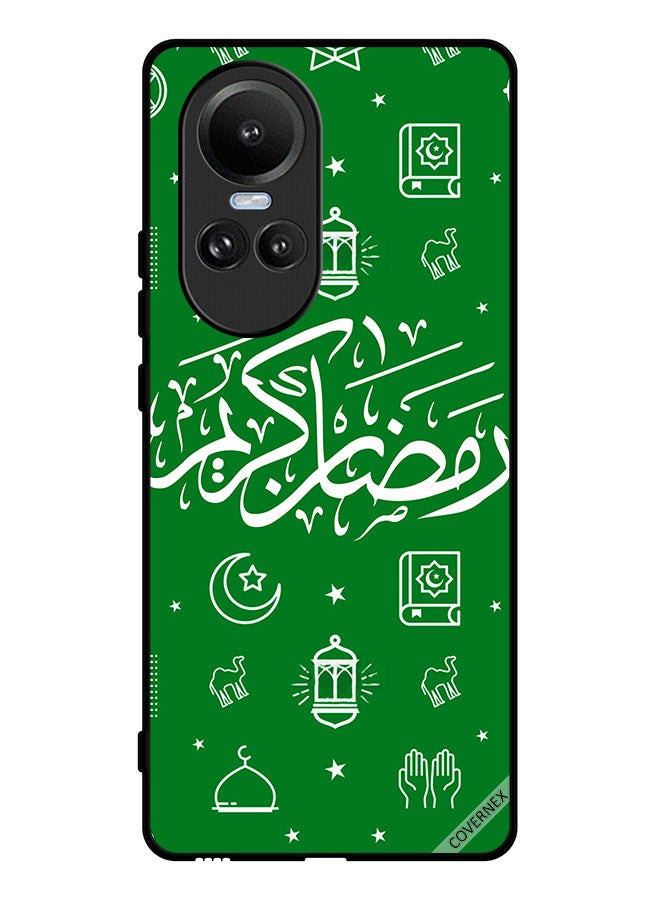 Covernex Protective Case Cover For Oppo Reno10 Ramadan Kareem Green - Image 1