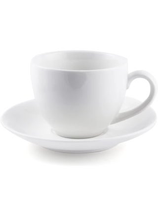 Porceletta Ivory Porcelain Cappuccino Cup & Saucer, 230 ml - pzsku/Z7EC981B86808C90FCE8FZ/45/1747564640/1dccf1fc-a469-45d1-a64f-b5fc093dcc0d
