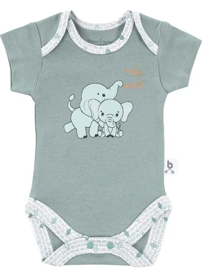 Gezenbebe Hero Short Sleeve Bodysuit Elephant for Babies