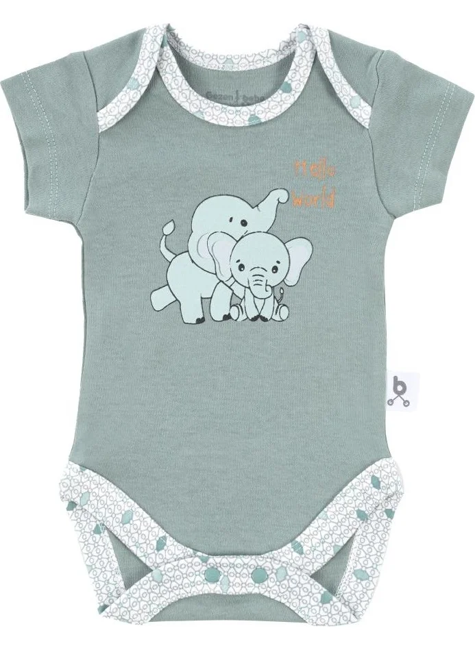 طفل يمشي Hero Short Sleeve Bodysuit Elephant for Babies