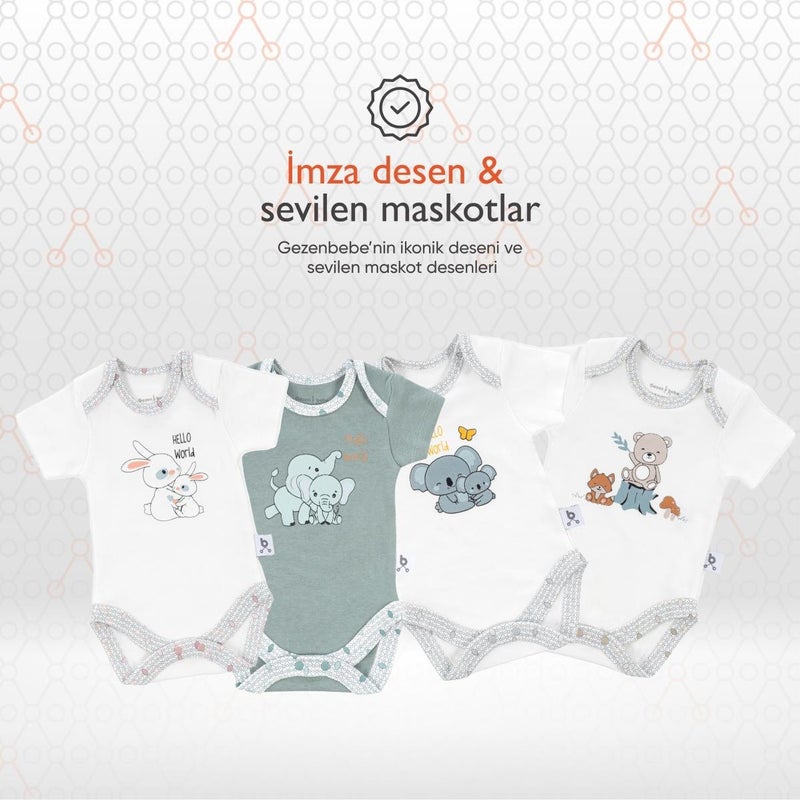 Gezenbebe Hero Short Sleeve Bodysuit Elephant for Babies - Image 2