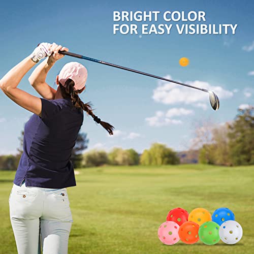Joyberg Practice Golf Balls 24 Pack, 42mm Plastic Golf Balls, Practice Golf Balls for Backyard, Training Golf Balls for Swing Practice (Multicolor) - Image 5