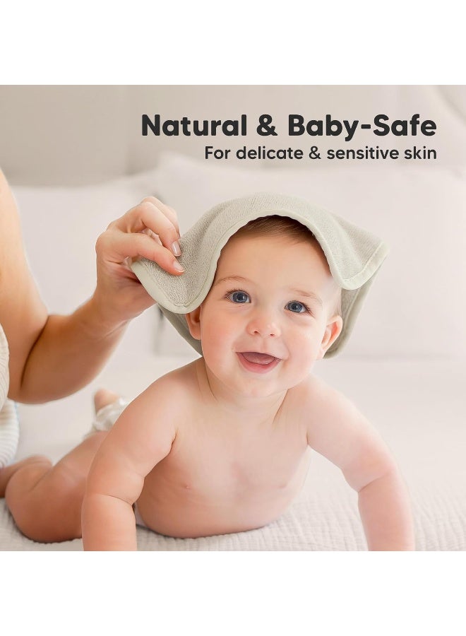 KeaBabies 6-Pack Baby Washcloths - Soft Viscose Derived from Bamboo - Image 5