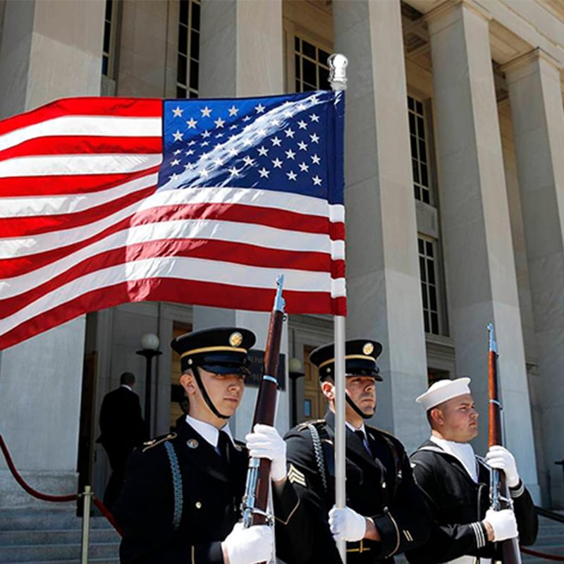 Hoople Flag Pole, 6 Foot Tangle Free Spinning Flag Pole for Outside House, Aluminum Rotating Flagpoles, High Wind Resistant Rustproof, Residential or Commerical Flagpole for Garden Boat Truck - Image 5