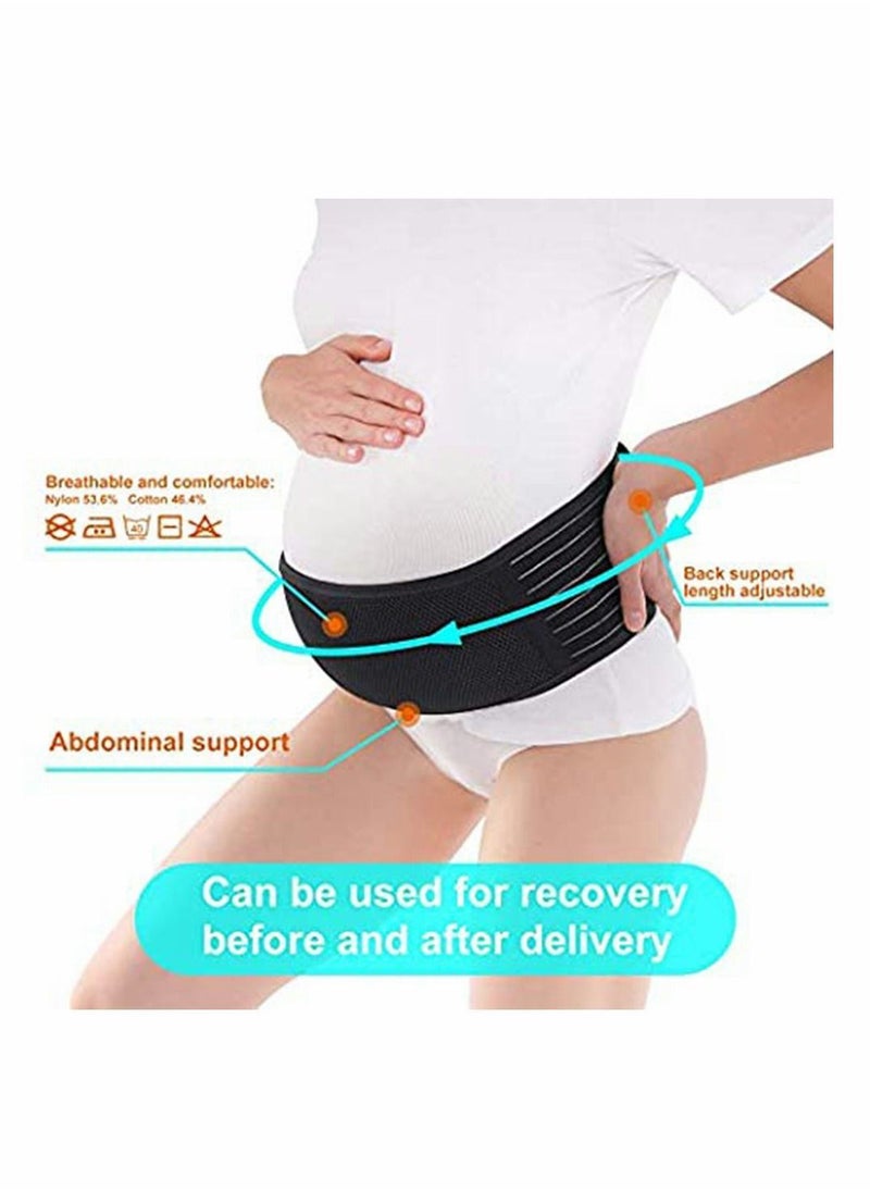 Y&D Maternity Belt, Pregnancy Support, Bump Band Abdominal, Belly Back Brace Strap (Black)  - Image 5