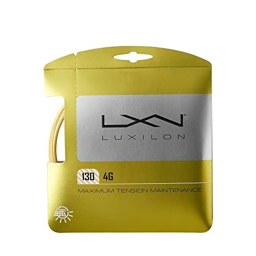Luxilon 4G 130 Tennis String - Set, Gold - Image 1