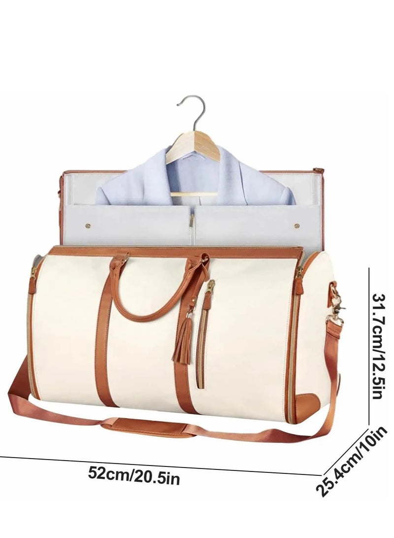 Hanging Tough Foldable Garment Bag with Shoe Pouch – Travel Luggage Organizer  - Image 1