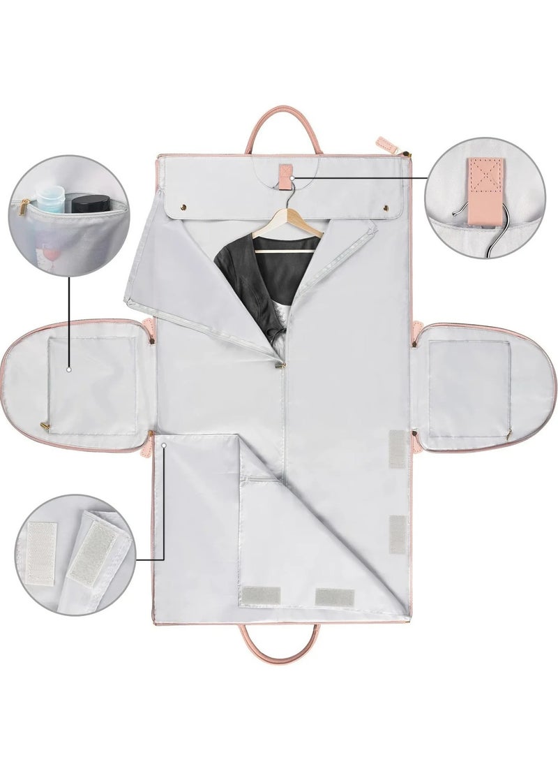 Hanging Tough Foldable Garment Bag with Shoe Pouch – Travel Luggage Organizer  - Image 2