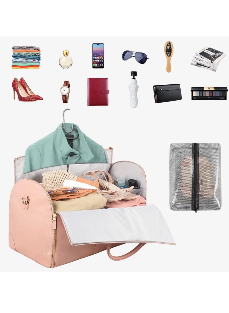 Hanging Tough Foldable Garment Bag with Shoe Pouch – Travel Luggage Organizer  - Image 3