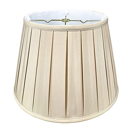 Royal Designs Inc Royal Designs Empire English Pleat Basic Lamp Shade, Beige, 10 x 14.5 x 10 - Image 1
