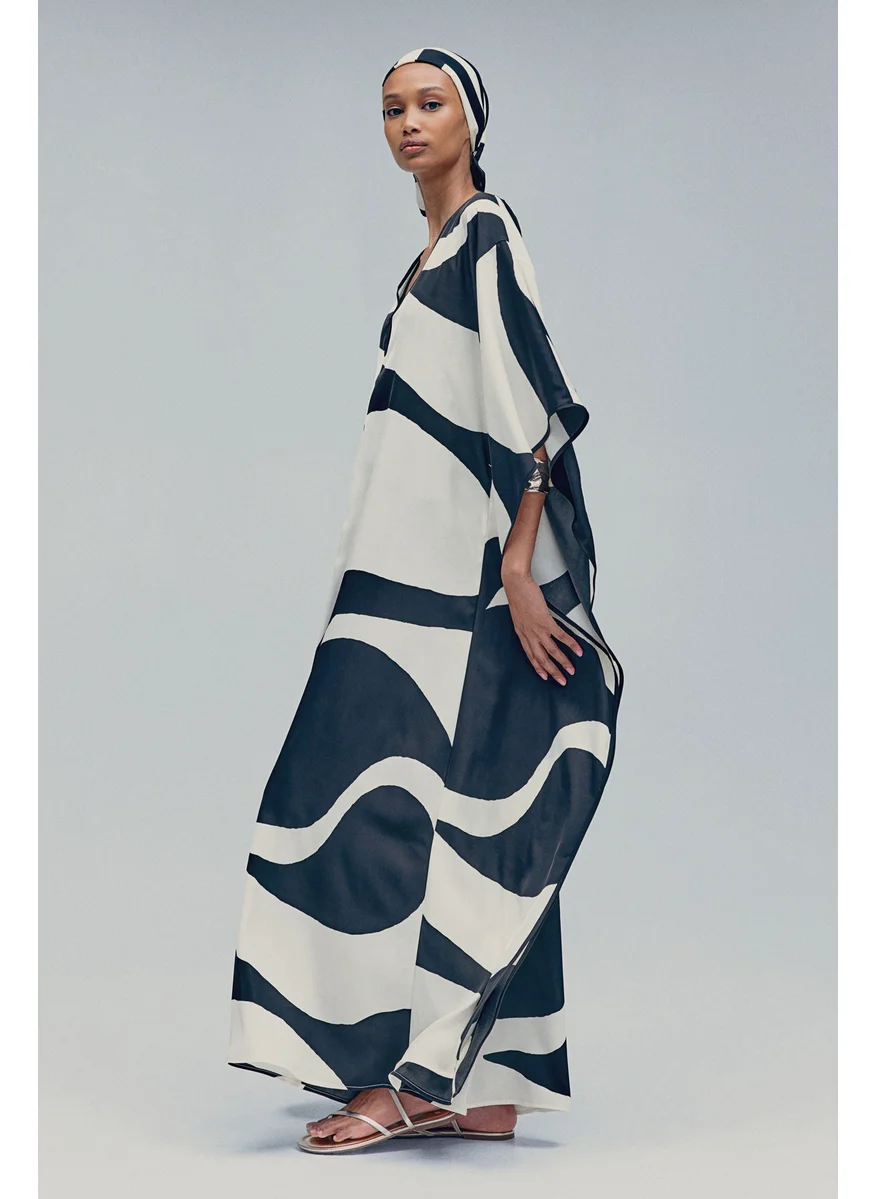H&M Tie-Belt Kaftan Dress