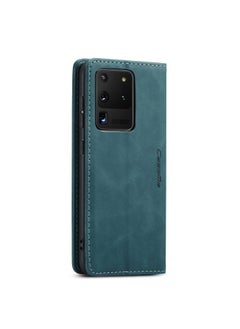CaseMe CaseMe Samsung Galaxy S20 Ultra Case Wallet, for Samsung Galaxy S20 Ultra Wallet Case Book Folding Flip Folio Case with Magnetic Kickstand Card Slots Protective Cover - Green  - Image 2