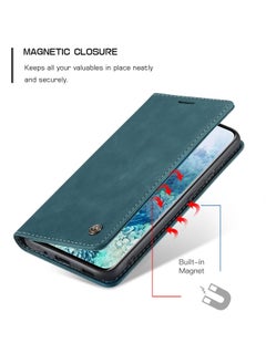 CaseMe CaseMe Samsung Galaxy S20 Ultra Case Wallet, for Samsung Galaxy S20 Ultra Wallet Case Book Folding Flip Folio Case with Magnetic Kickstand Card Slots Protective Cover - Green  - Image 5