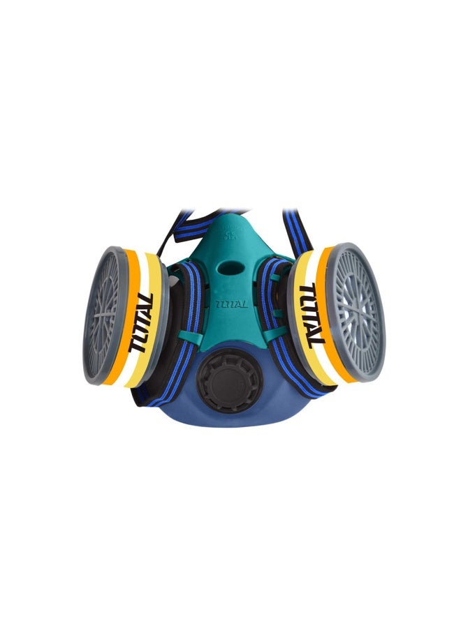 TOTAL THRS02 Industrial Double Cartridge Chemical Respirator Mask with THCD02 Anti-Organic and Acid Gas Filters - Image 5