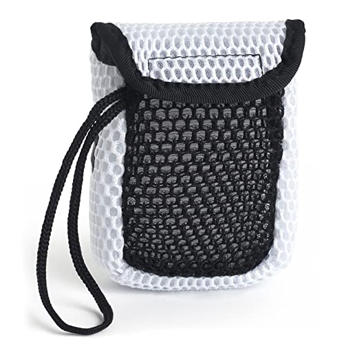 MainBasics Exfoliating Bar Soap Pouch DualSided Body Scrubber Fits Standard Size Soap Bars White - Image 5