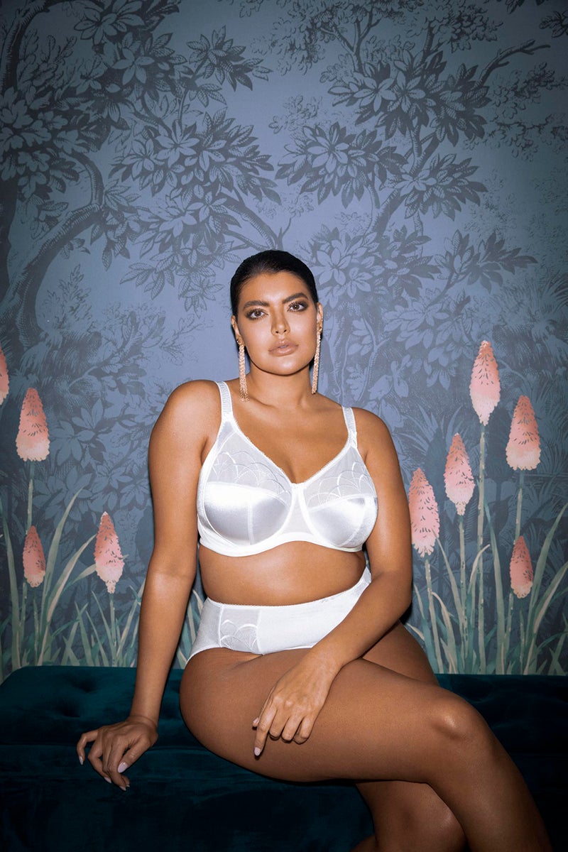 Elomi Women's Plus-Size Cate Underwire Full Cup Banded Bra, White, 36G UK/36I US - Image 4