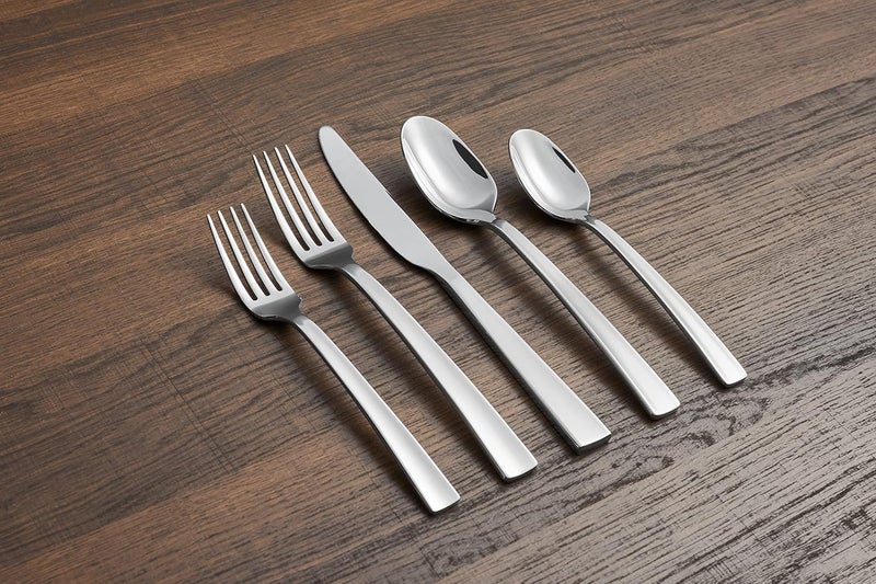 Cambridge Mirror Rhyme Satin Handles 20Piece Flatware Set Service for 4 404220CNB12DS - Image 2