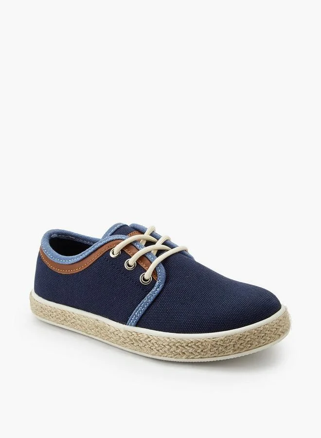 Peppermint Boys Lace-Up Espadrille Sneakers