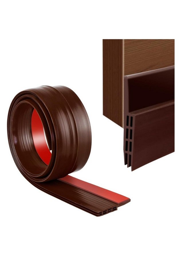 GaxQuly GaxQuly Self-Adhesive Silicon Door/Window Shield Tape Door Bottom Sealing Strip Weather Stripping Door Seal Strip for Air Gap Cockroach Insect Bugs Draft Stopper Waterproof and Soundproof (1 m, Brown)  - Image 1