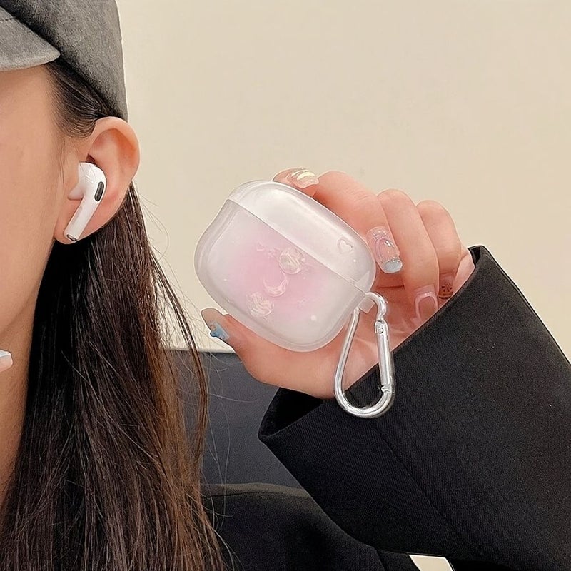 حافظة شفافة فضية واقية لسماعات Apple Airpods الجيل الأول والثاني، مقاومة للخدوش والسقوط. - Image 2