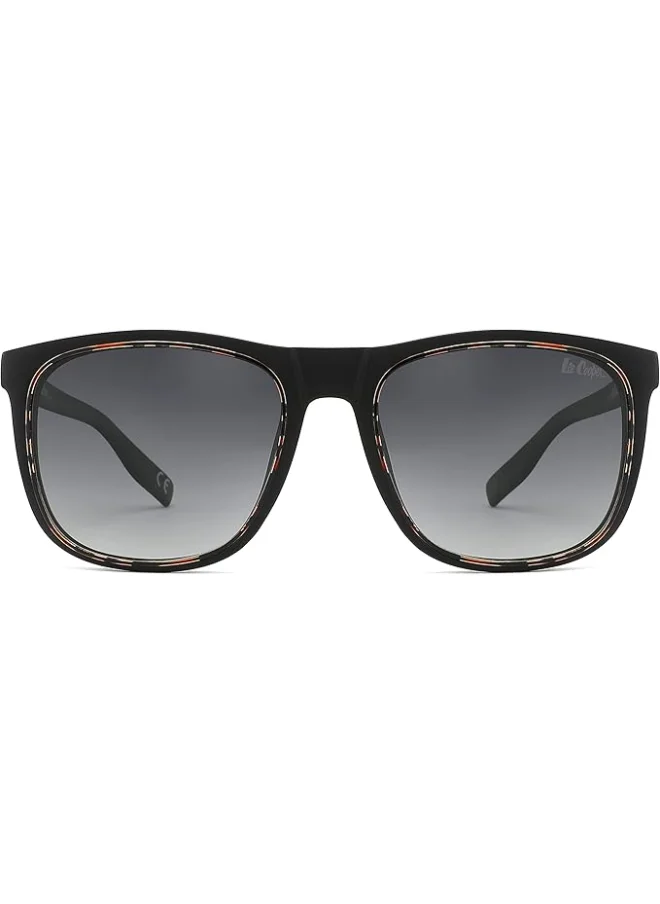 Lee Cooper Polarized Sunglasses Black Frame GR.Grey Mirror Lens 5mm  - LC1006C01