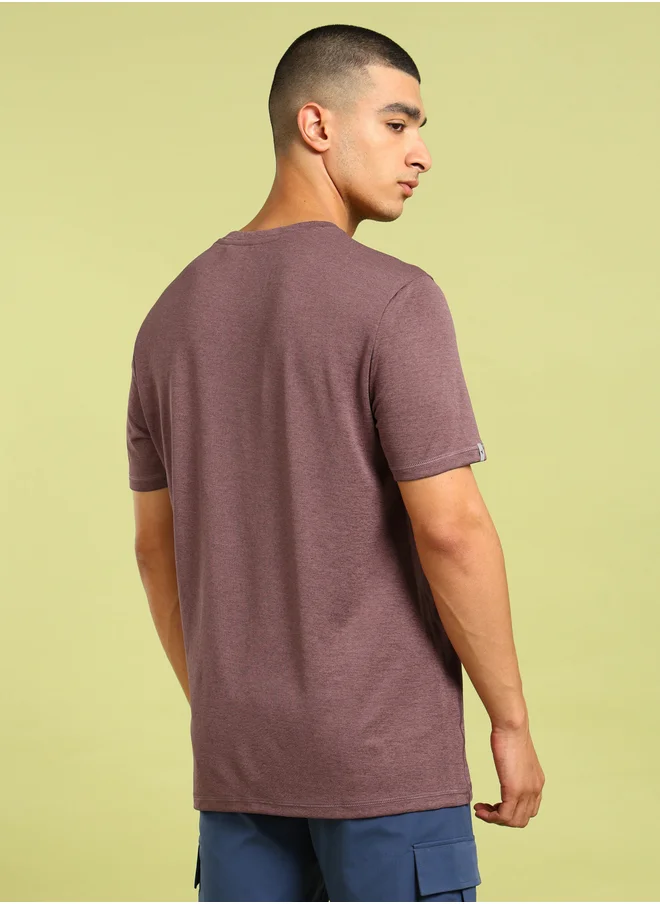 Technosport Melange Short Sleeve Slim Fit T-Shirt