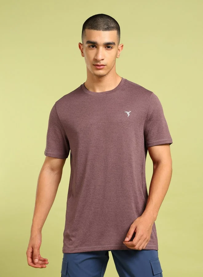 Technosport Melange Short Sleeve Slim Fit T-Shirt