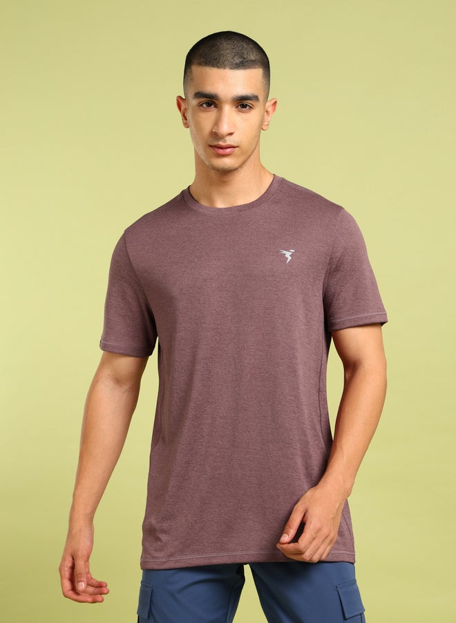 Technosport Melange Short Sleeve Slim Fit T-Shirt - Image 1