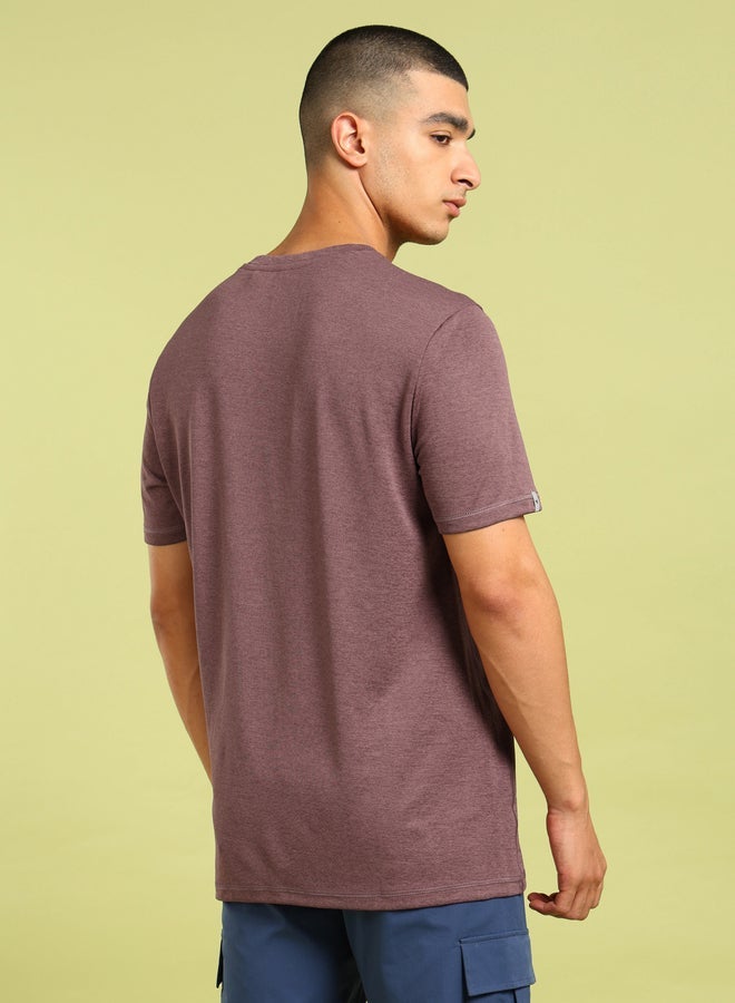 Technosport Melange Short Sleeve Slim Fit T-Shirt - Image 2