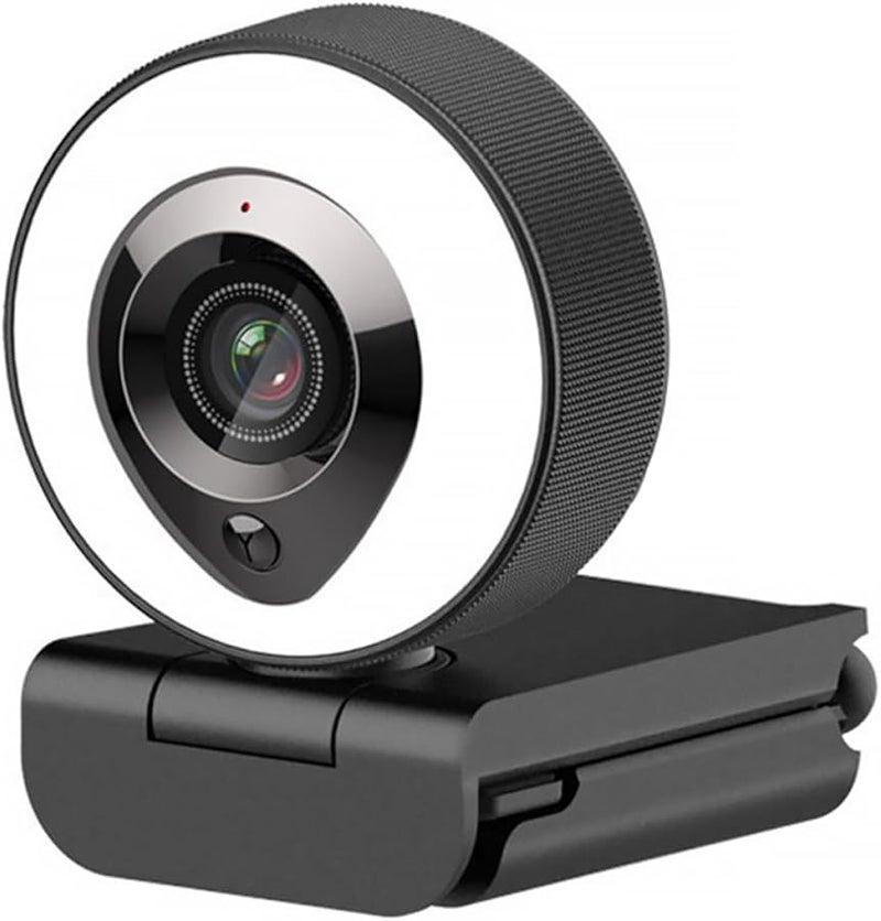 4K USB Webcam with Auto Focus Fill Light and Microphone for Streaming Video Calls - Image 1