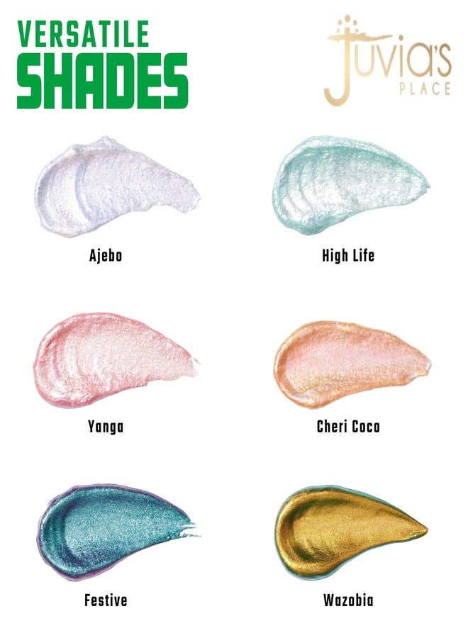 Juvia's Place Liquid Eyeshadow Culture 2 Yanga - Glitter Liquid Eyeshadow, Multichrome, Metallic, Eye Shimmer, and Iridescent, Glitter Makeup, Sparkly - Image 3