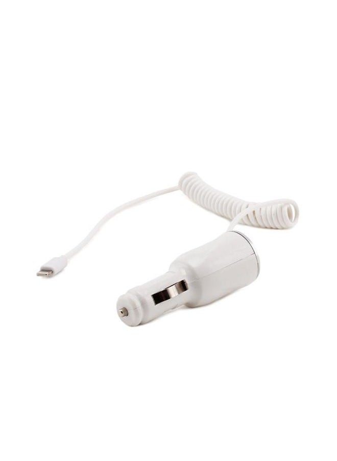 MATRIX USB Car Charger For iPhone 5/6/7/iOS Devices White  - Image 4